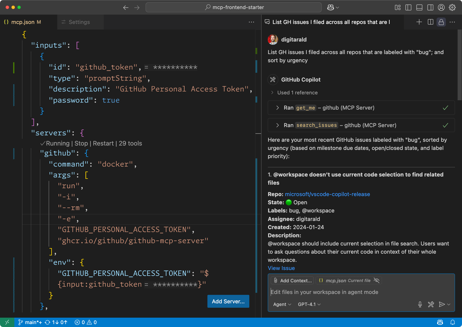 Beyond the tools, adding MCP in VS Code