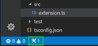 tasks status bar