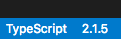 TypeScript status bar version